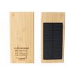 Bamboo Solar Mobile Power Outdoor Portable Charging Treasure USB Interface Can Laser LOGO Gift