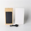 Bamboo Solar Mobile Power Outdoor Portable Charging Treasure USB Interface Can Laser LOGO Gift