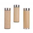 Natural Bamboo Wooden Simple Portable Stainless Steel Double-Layer Bamboo Cup Vacuum Vacuum Cup Gift Bamboo Shell Cup