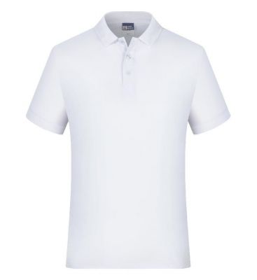 Customizable Solid-colored 220g Cotton Polo Shirt for Men