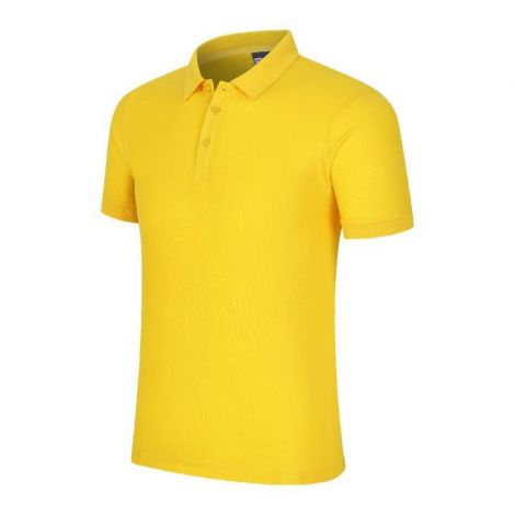 Customizable Solid-colored 220g Cotton Polo Shirt for Men