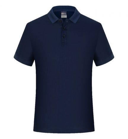 Customizable Solid-colored 220g Cotton Polo Shirt for Men