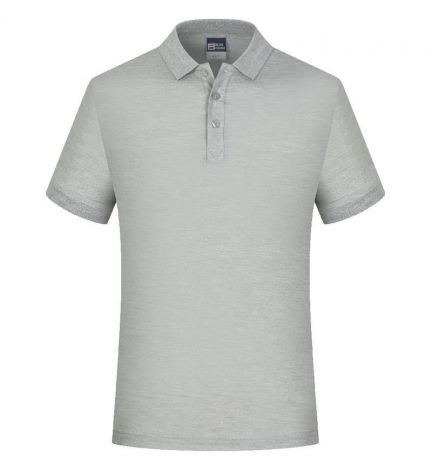 Customizable Solid-colored 220g Cotton Polo Shirt for Men