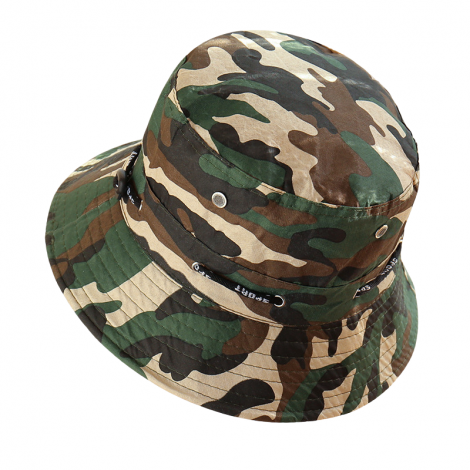 Fisherman hat with camouflage pattern