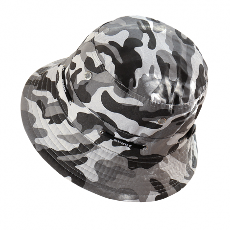 Fisherman hat with camouflage pattern