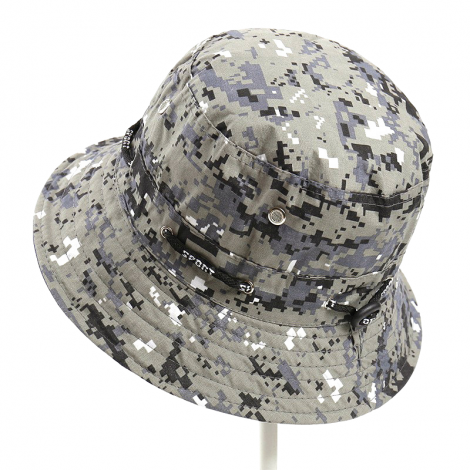 Fisherman hat with camouflage pattern