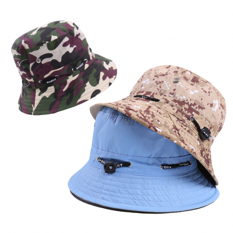 Fisherman hat with camouflage pattern