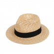 Boater Hat Wide Brim Flat Top Straw Hat