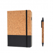 Creative A5 Patchwork  Cork Notebook With Cork Pen