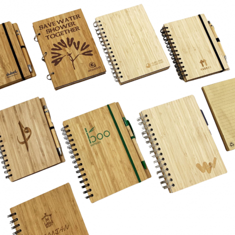 A5 Bamboo Notebook with Pen set