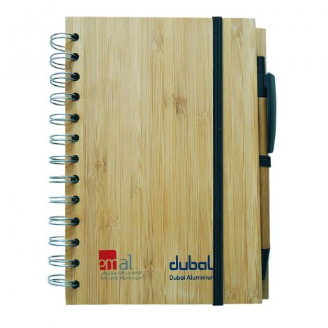 A5 Bamboo Notebook with Pen set