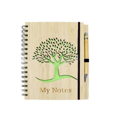 A5 Bamboo Notebook with Pen set