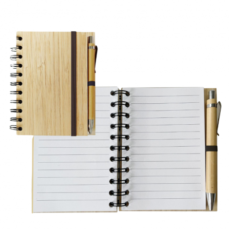 Sustainable A5 Bamboo Wire-bound Notebook