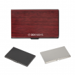 Solid Wood Stainless Steel Business Card Holder