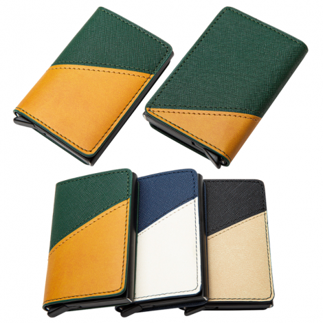 Two Colors PU Wallet  RFID Blocking CardHolder