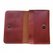 top-grain leather men's cardholder coin purse