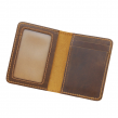 top-grain leather men's cardholder coin purse