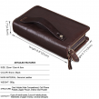 Men's Business Genuine Leather Wallet with Coin Pocket