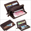 Men's Business Genuine Leather Wallet with Coin Pocket