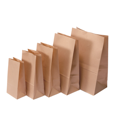 kraft paper square bottom baking oil-resistant packaging bag