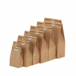 kraft paper square bottom baking oil-resistant packaging bag