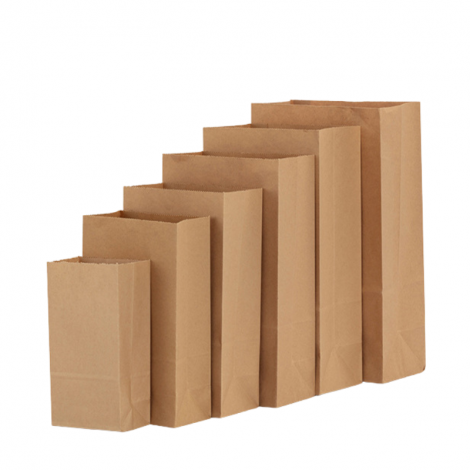 kraft paper square bottom baking oil-resistant packaging bag