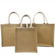 jute shopping tote bag with waterproof coating