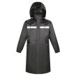 Long Style Waterproof Hi Visibility Reflective PVC Raincoat