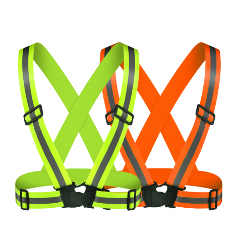 High Visibility Elastic Adjustable Outdoor Runner Reflective Belt Strap