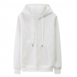 Cotton Over Zipper Long Sleeve Hoodie