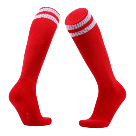 Sport Soccer Football Plain Long Socks