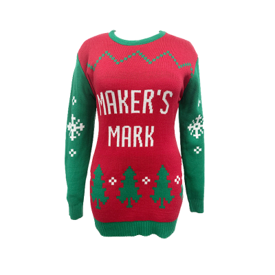 Vintage crew-neck knitted Christmas sweater