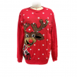 Vintage crew-neck knitted Christmas sweater