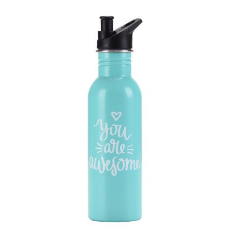 750ML SINGLE-LAYER STAINLESS STEEL PORTABLE WATER BOTTLE