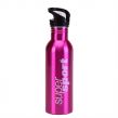 Single-layer stainless steel outdoor sports water bottle with straw