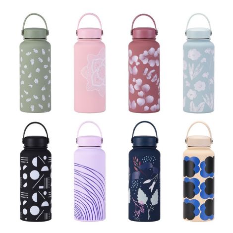 1000mlwide mouth portable vacuum sports bottle