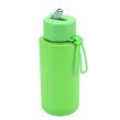 1L Large capacity thermos bottle with silicone handle