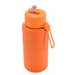 1L Large capacity thermos bottle with silicone handle