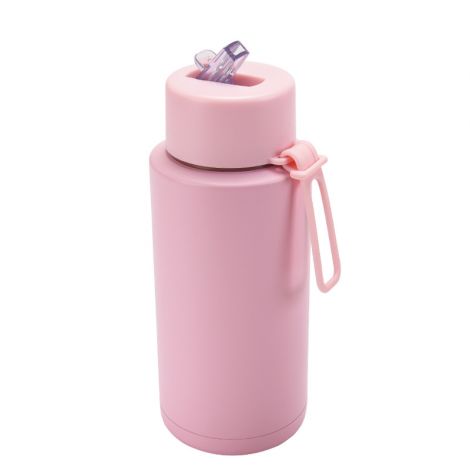 1L Large capacity thermos bottle with silicone handle