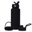 matte rubber surface 1L Vacuum kettle with three lids