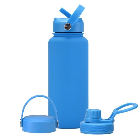 matte rubber surface 1L Vacuum kettle with three lids